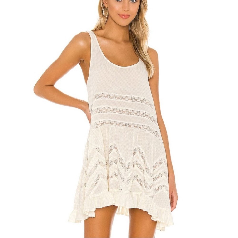 SOLD NWOT free people intimately voile lace detail tunic - Picture 6 of 11